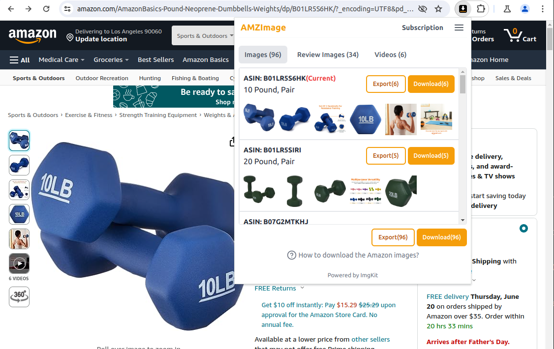 Amazon Image Downloader
