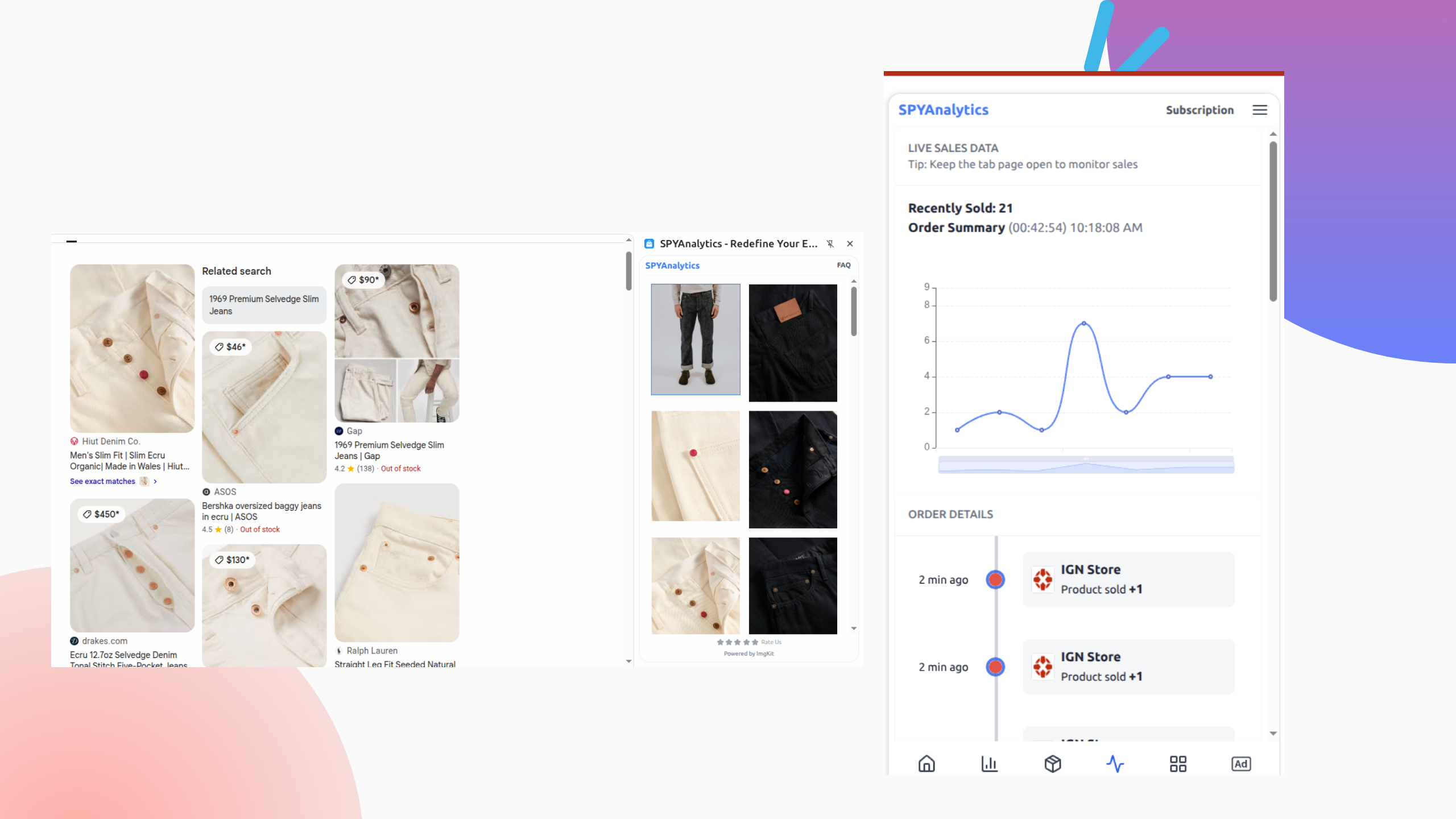 Shopify Store Live Tracking & Find Similar Products